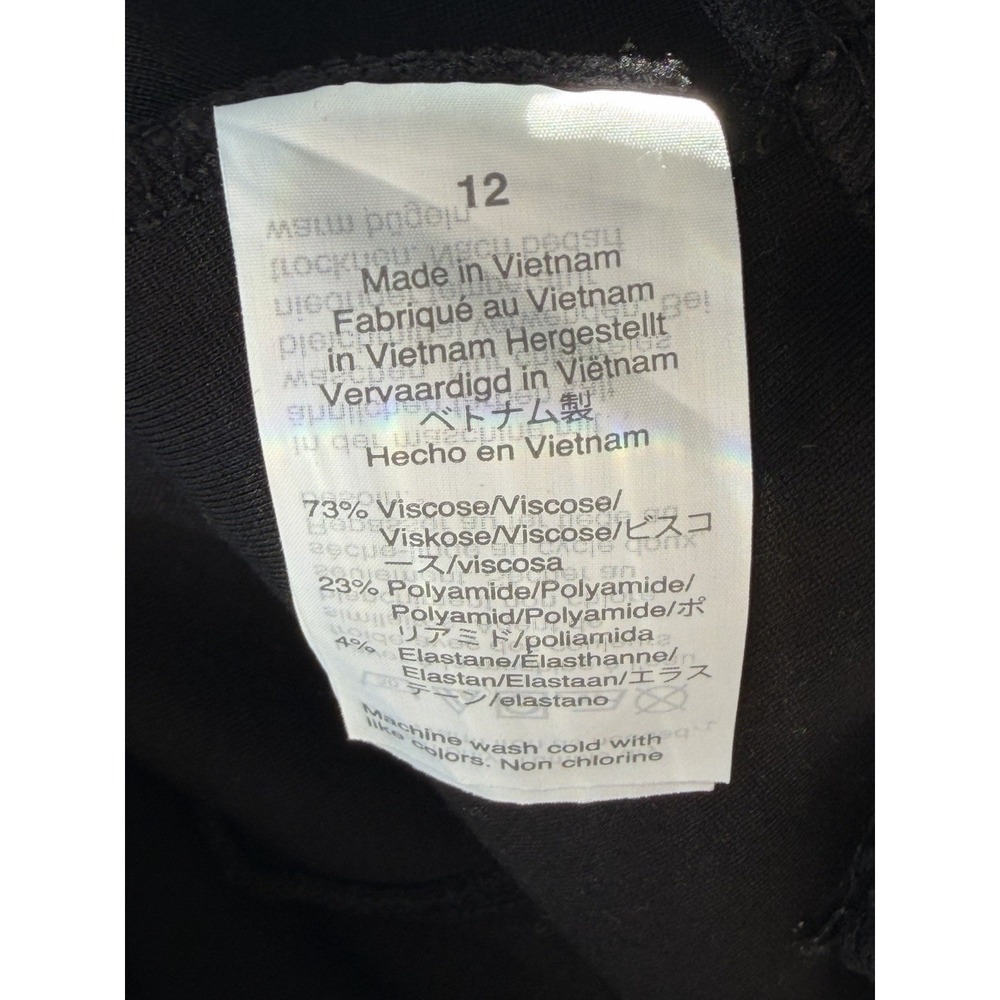 J. Crew Pants Women's 12 Black Ponte Slim Work L1308 Work Career‎ Business - Picture 5 of 6